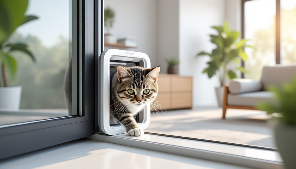 découvrez notre chatière sans percer pour fenêtre, idéale pour une installation facile et rapide, offrant confort et liberté à votre chat sans abîmer vos menuiseries.