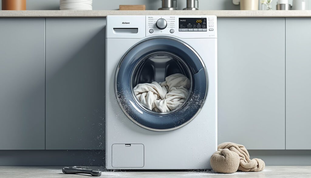découvrez les causes possibles d'un bruit de marteau-piqueur avec votre machine à laver et trouvez des solutions efficaces pour y remédier rapidement et facilement.