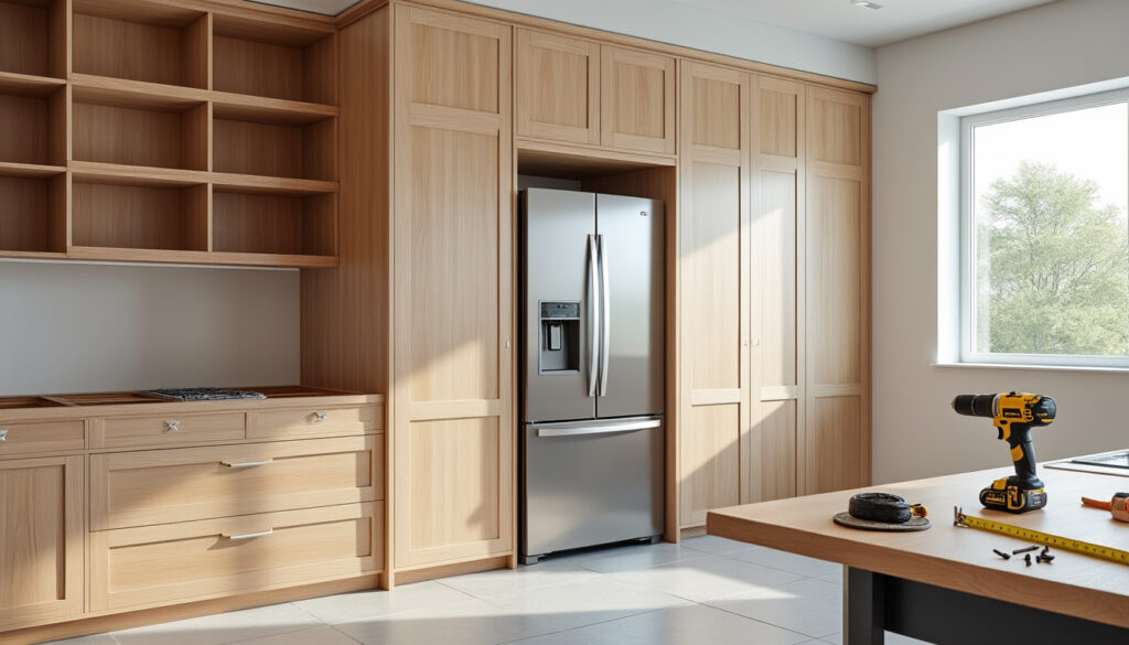 découvrez comment encastrer un frigo non encastrable dans un meuble adapté grâce à nos conseils pratiques et astuces pour une intégration parfaite dans votre cuisine.