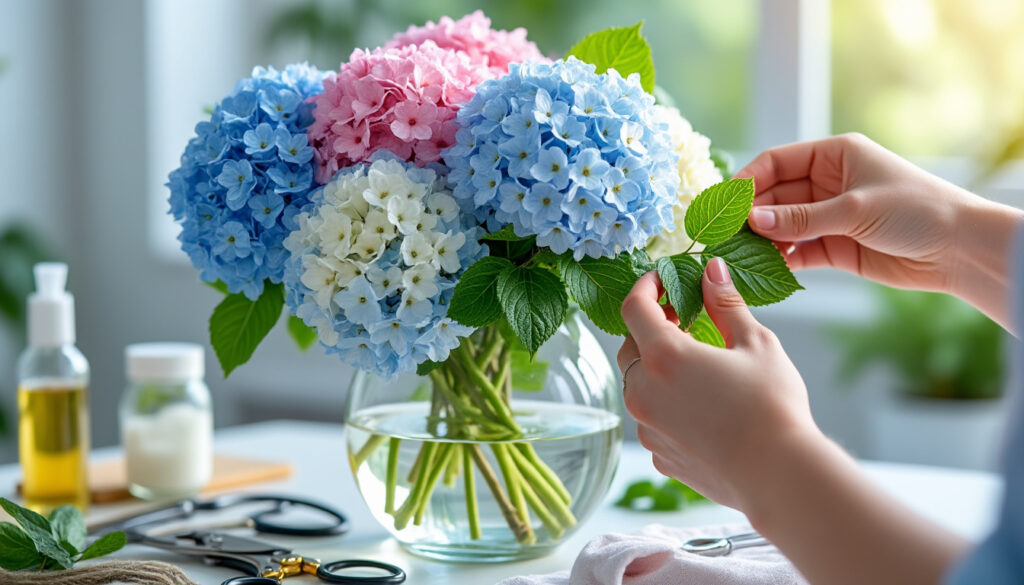découvrez nos conseils pratiques pour entretenir vos hortensias coupés et prolonger leur beauté dans votre intérieur.