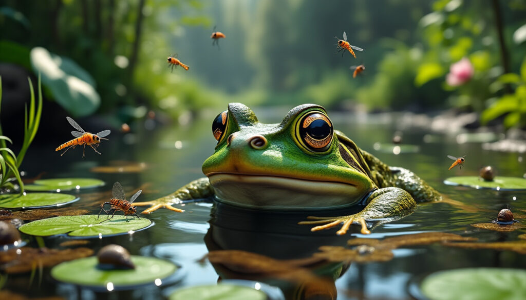 découvrez ce que mange une grenouille dans un bassin, ses aliments préférés et son régime naturel pour bien comprendre son mode d'alimentation et assurer son habitat.