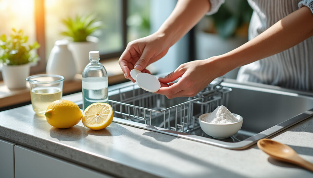 découvrez des astuces efficaces et naturelles pour remplacer les pastilles de lave-vaisselle, économisez tout en prenant soin de votre vaisselle et de l'environnement.